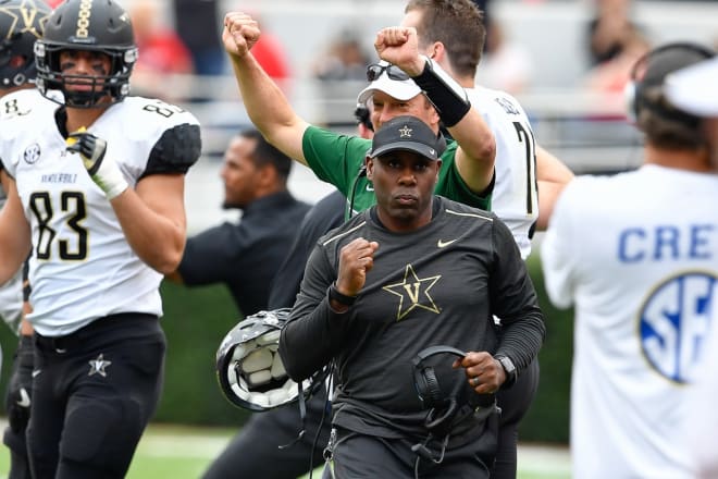 Derek Mason and Vanderbilt hope to close their 2017 class with authority. (USA Today)