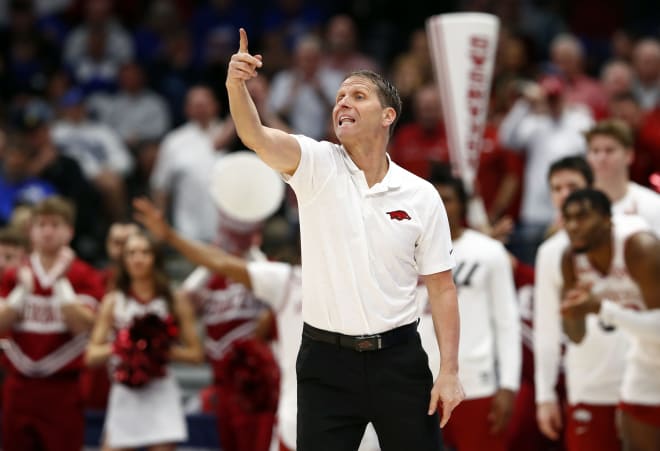 Eric Musselman is in his third season as Arkansas' head coach.