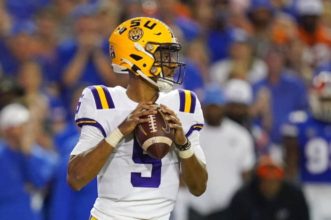 LSU quarterback Jayden Daniels. 