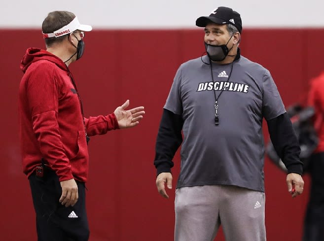 Mack Brown's quest to find Stacy Searels' replacement immediately turned to Jack Bicknell (right).