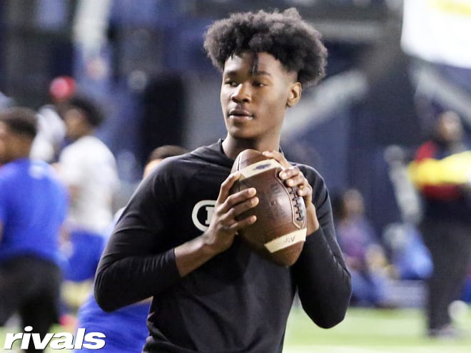 Air Noland, a four-star quarterback out of Fairburn, Georgia, will visit Arkansas on March 13.