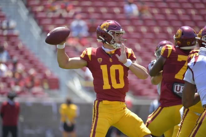 Mo Hasan was having a nice spring and provided USC valuable QB depth.