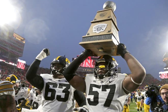 Look for the Heroes Trophy game to stay on Black Friday this year in Iowa City. 