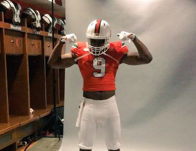 Andrew Chatfield on his official visit to Miami earlier this month