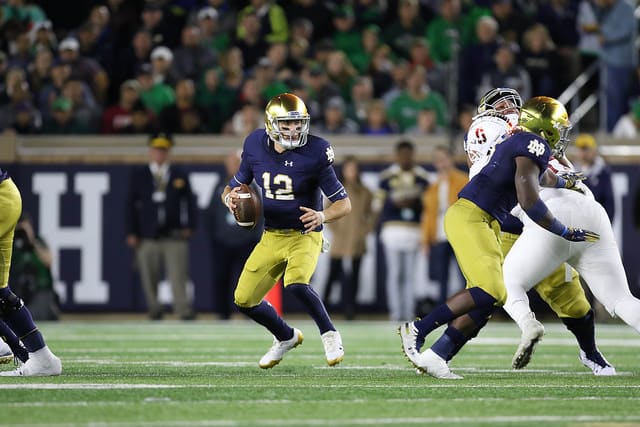 Former Notre Dame Fighting Irish quarterback Ian Book