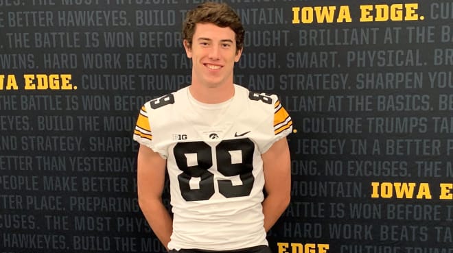 Class of 2021 in-state tight end Andrew Lentsch plans to visit for Iowa's junior day on March 1.