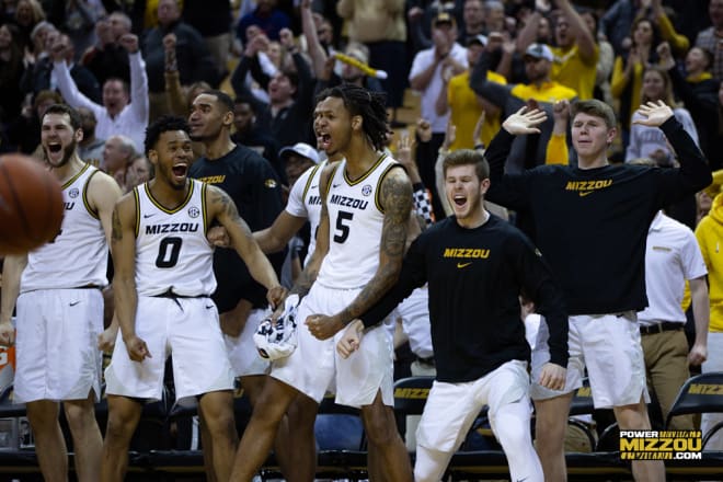 Missouri's bench matched the energy of the crowd in the second half