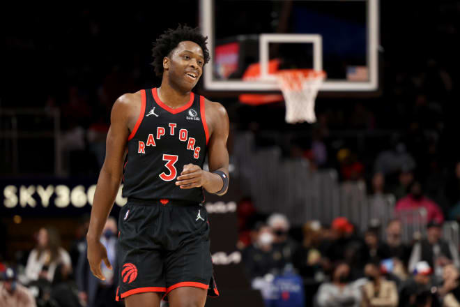 Former Indiana basketball standout OG Anunoby is in the middle of multiple NBA trade talks. 