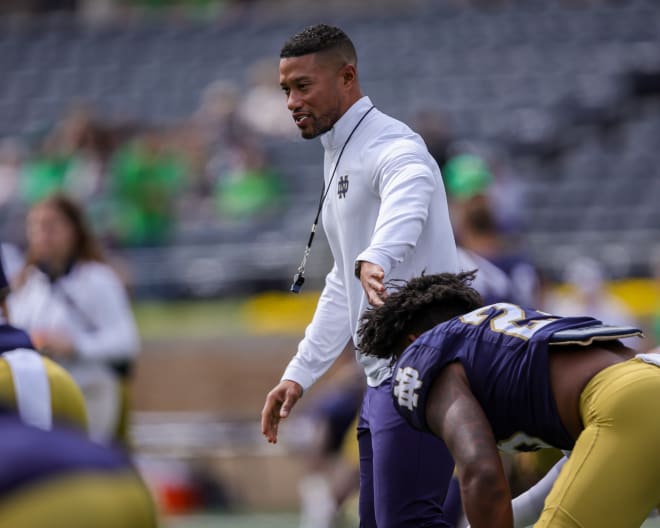 Notre Dame head coach Marcus Freeman faces his alma mater, Ohio State, for the second time in less than 13 months on Saturday night.