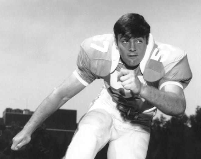 Steve Kiner wore No. 57 for Tennessee. 