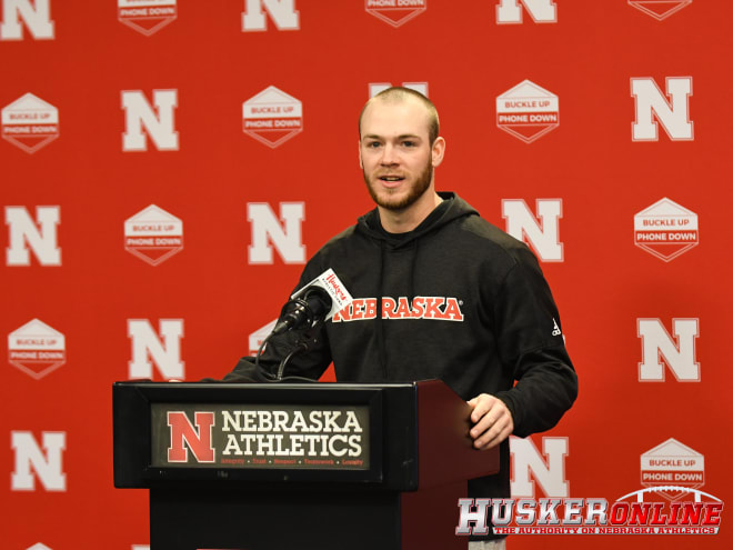 Nebraska pitcher and captain Kyle Perry