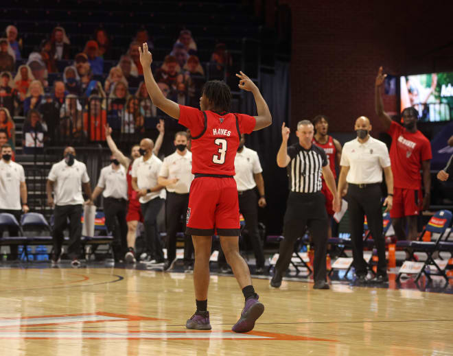 NC State Wolfpack basketball guard Cam Hayes