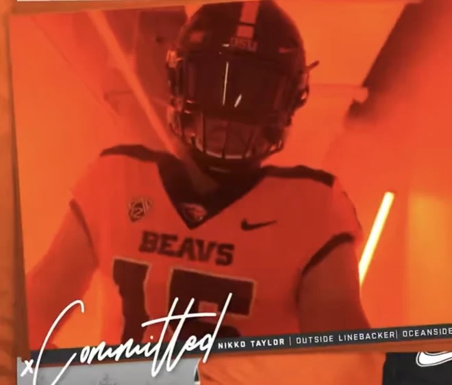Nikko Taylor commits to Oregon State Football - Building The Dam