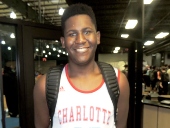 Charlotte (N.C.) Catholic freshman center B.J. Mack recently attended the Miami at NC State game Jan. 30.