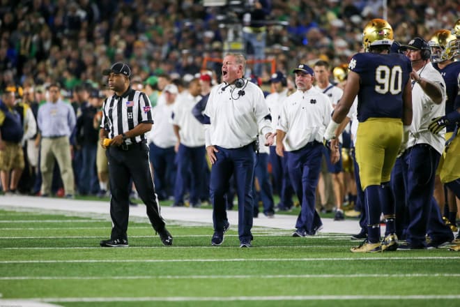 Brian Kelly and the Irish are aiming for a dramatic turnaround like in 2010 when they went unbeaten after the bye week.