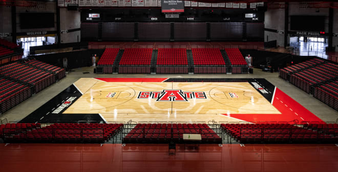 Arkansas State’s new basketball court.