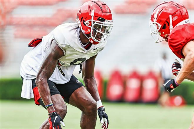 Cornerback Ameer Speed (photo courtesy of Tony Walsh of UGA Sports Comm.).