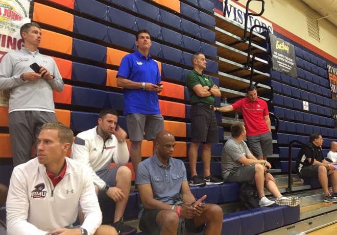 College coaches on the hunt for talent.
