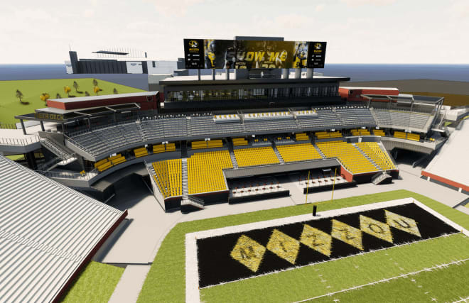 Missouri spent nearly $100 million and decreased it's stadium capacity by nearly 6,000 by adding premium seating in their south end zone.