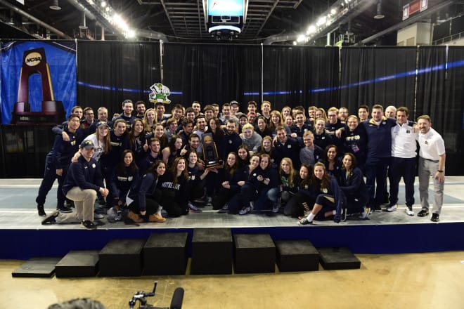 Notre Dame won the school's fifth combined national title for men's and women's fencing, and ninth overall.