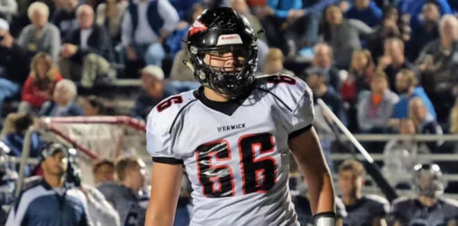 Rivals100 offensive tackle Nolan Rucci is a big target for Brian Kelly and the Notre Dame Fighting Irish in the 2021 class.