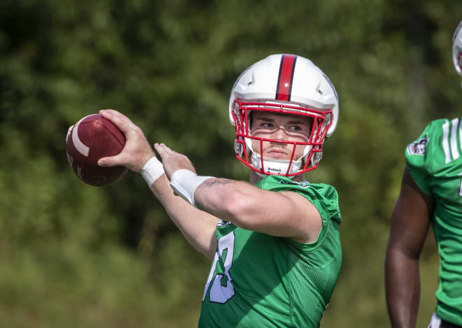 NC State Wolfpack football quarterback Devin Leary