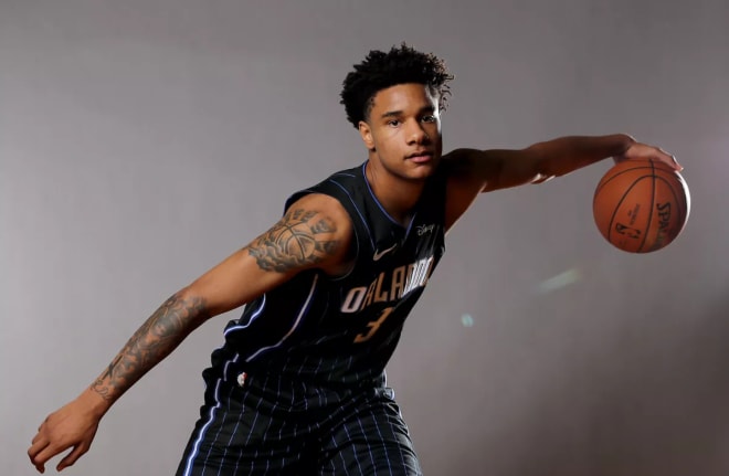 Chuma Okeke (3) during his NBA Rookie photoshoot.