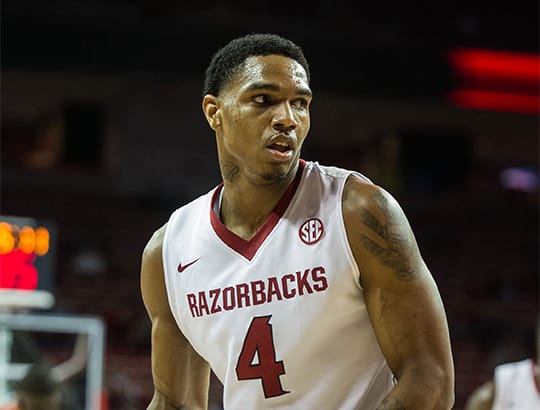 Coty Clark played for Arkansas from 2012-14 and had a career average of 8.6 points per game.