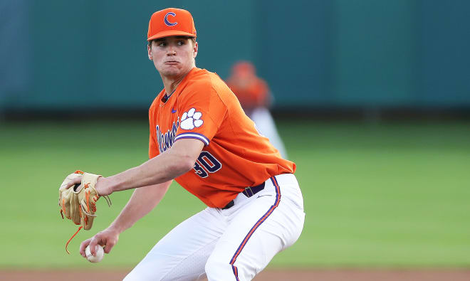 Davis Sharpe exited Friday night's game with an earned run average of 5.95.