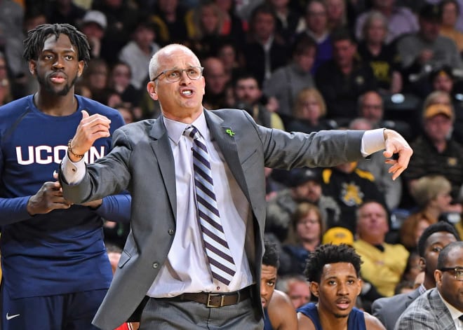 UConn head coach Dan Hurley lead the Huskies to a 16-17 overall record in his first season with the program.