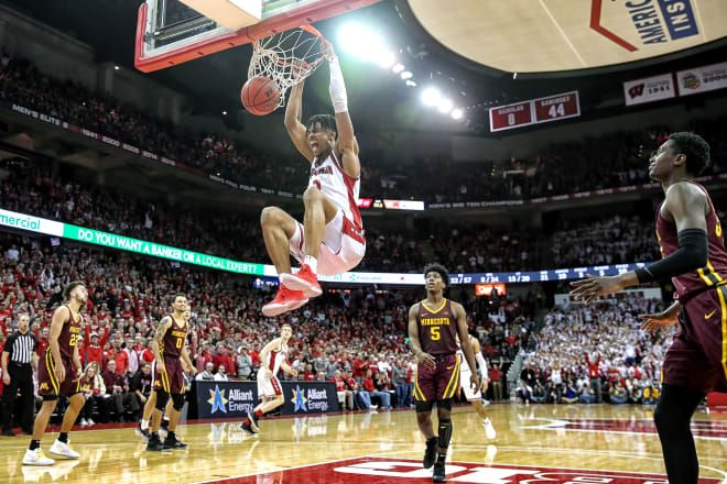 Aleem Ford averaging 9.7 points and 5.5 rebounds over UW"s final 10 games in 2019-20, helping the Badgers win a conference title.