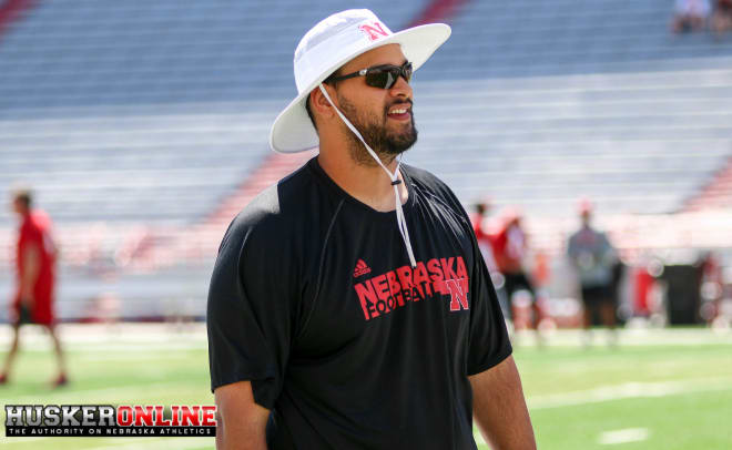 Tight ends coach Tavita Thompson isn't worrying about whether he'll be Nebraska's eventual 10th full-time assistant.