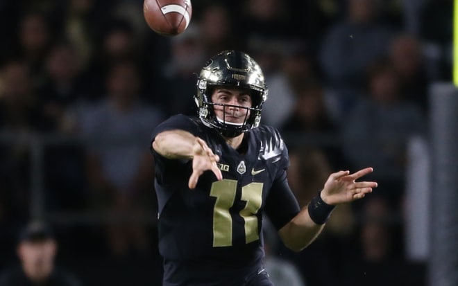 David Blough threw for 235 yards and three touchdowns on only 13 attempts vs. Ohio. 