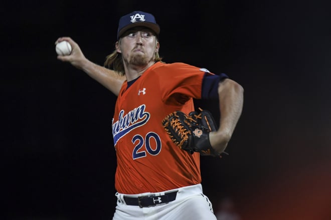 Robert gave Auburn a strong 2.1 innings to close out the game on the mound.