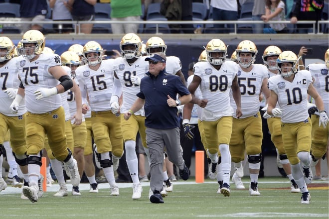 Brian Kelly's program has won 10 or more games each of the last four seasons and been to the CFP two of the last three seasons.