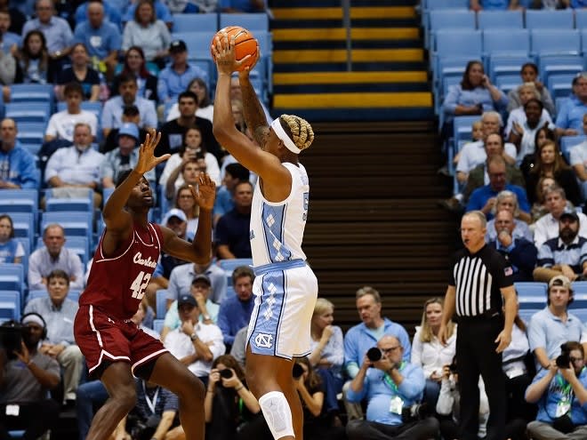 Armando Bacot led the Tar Heels in scoring with 28 points.