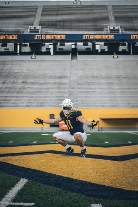 Hanchuk has enjoyed being recruited by the West Virginia Mountaineers football program.