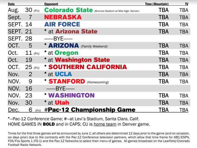 Broncos' 2019 regular-season schedule released