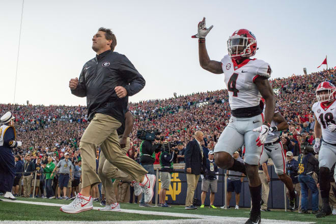 Kirby Smart and Mecole Hardeman have Georgia sprinting towards the top 10. 