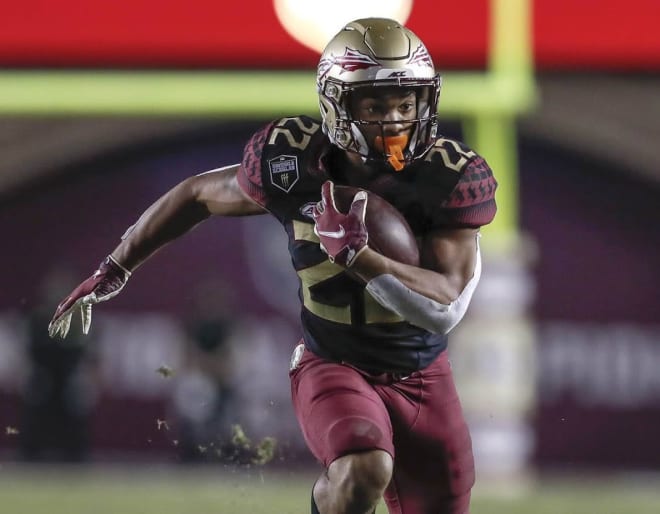 FSU freshman Ja'Khi Douglas lined up at multiple positions Saturday against Duke.