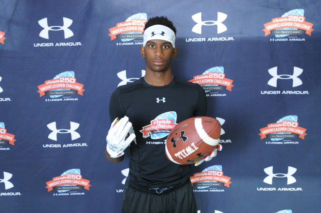 2017 four-star WR Joshua Moore will attend Saturday's Notre Dame vs. Army game. 