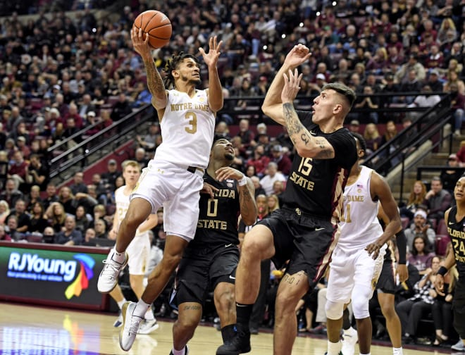 Notre Dame looks to avenge an 85-84  January loss at FSU tonight with a home game against the No. 7 Seminoles. 