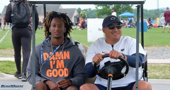 Holmes attended Penn State's Lion Strong 7-on-7 tournament during his official visit June 14. 