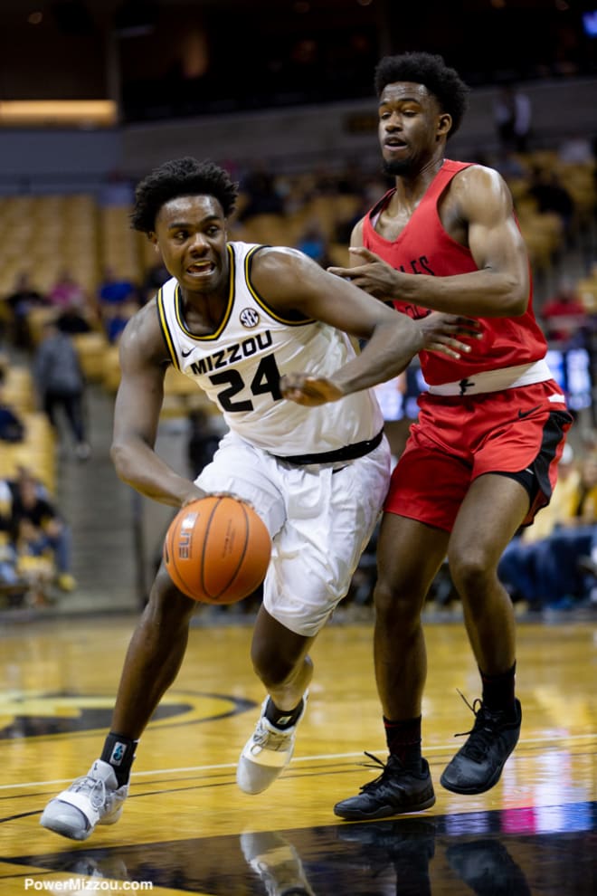Freshman Kobe Brown, who is expected to start at power forward for Missouri, has made a positive impression so far.