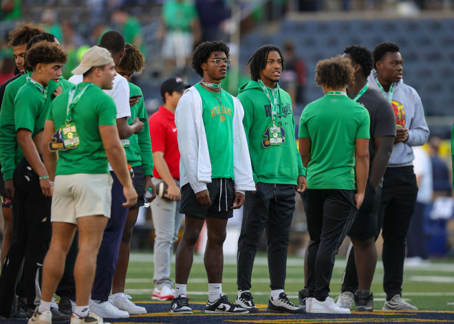 Notre Dame 2024 wide receiver commit Cam Williams is one of the longest-tenured Irish commits in his class. He's seen the class grow and couldn't be happier with how the recruits have clicked with each other.