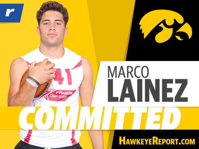 Four-star QB Marco Lainez committed to the Iowa Hawkeyes in the Class of 2023 today.