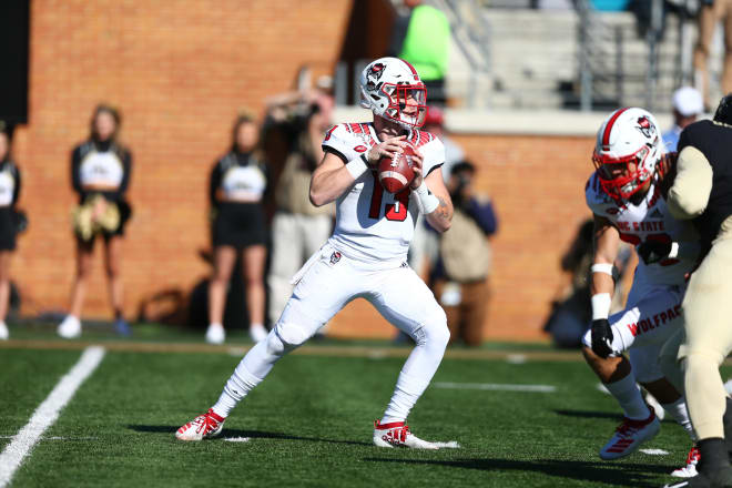 Redshirt freshman quarterback Devin Leary made his first career start Saturday.