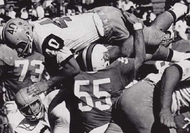 Chris Hanburger was a two-way star at UNC before playing in nine Pro Bowls in his NFL Hall of Fame career.
