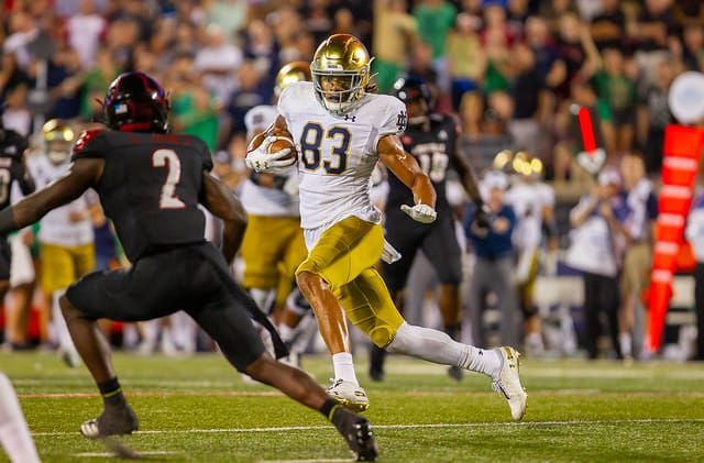 Canada receiver Chase Claypool became Notre Dame's 2019 MVP and a second-round pick.