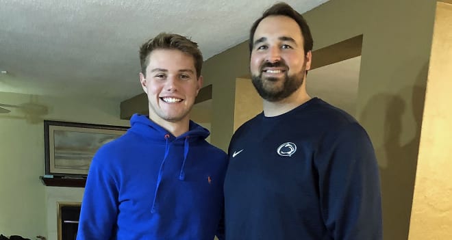 TE Brett Seither met with Penn State assistant Tyler Bowen last week